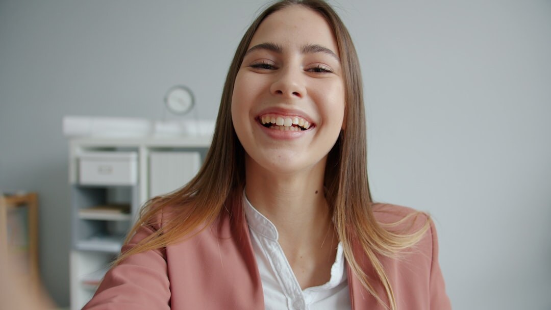 smiling candidate during virtual interview