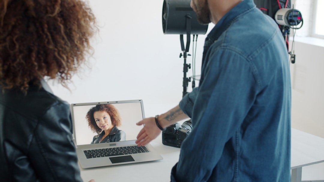 professional video call setup