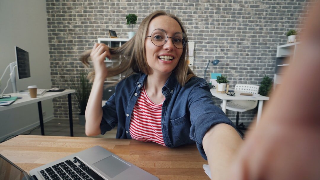 nervous candidate on video call